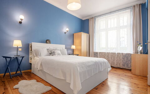 Chopina: Bed, Furniture, Interior Design, Bedroom, Wall, Flooring, Floor, Wood, Bedding, Ceiling