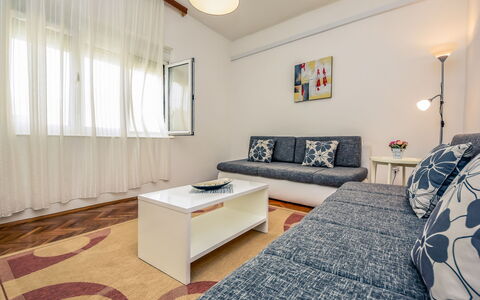 Ankica: Furniture, Property, Picture Frame, Comfort, Window, Couch, Table, Television, Wood, Interior Design