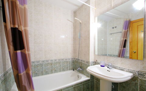 Cabo Mar: Bathroom, Property, Room, Purple, Tile, Interior Design, Wall, Real Estate, House, Architecture