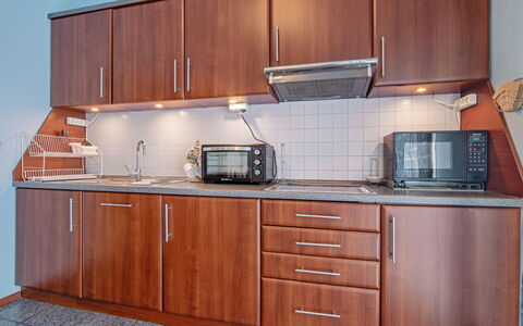 Głęboczek 21: Kitchen, Major Appliance, Wood, Cabinetry, Countertop, Flooring, Kitchen Appliance, Kitchen Sink, Interior Design, Sink
