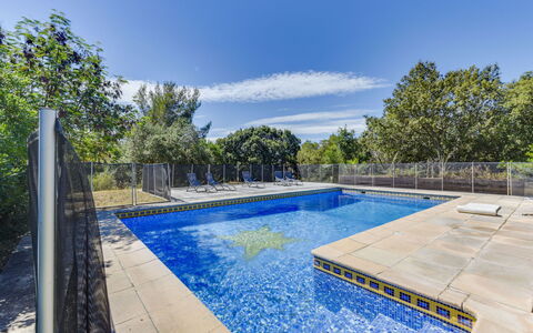 Cassou: Water, Sky, Water Resources, Plant, Swimming Pool, Cloud, Tree, Azure, Shade, Building