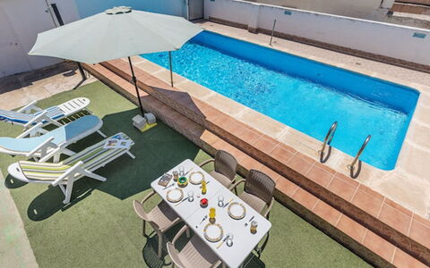 Rural Cacin: Water, Table, Building, Swimming Pool, Outdoor Furniture, Interior Design, House, Plant, Wood, Urban Design