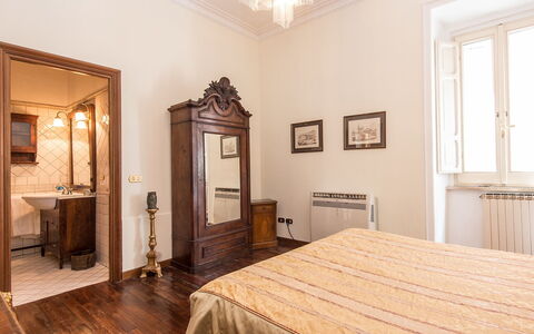 Spanish Steps: Property, Room, Furniture, Ceiling, Interior Design, Bed, Bedroom, Floor, Building, Bed Frame