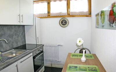 Bergfink Dachgeschoss 360.2: Room, Property, Green, Sink, Kitchen, Yellow, Furniture, Laundry Room, Building, House