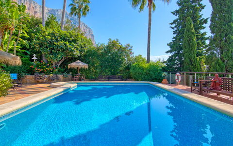 Petite Fleur: Water, Sky, Plant, Property, Swimming Pool, Tree, Azure, Shade, Arecales, Grass