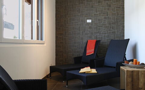 Leukerbad 190: Room, Furniture, Interior Design, Property, Wall, Living Room, Floor, Building, Tile, Table
