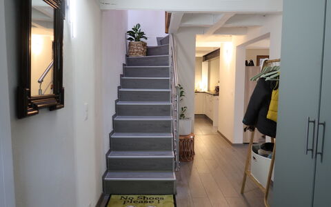 L'Avenir: Property, Stairs, Picture Frame, Building, Wood, Flooring, Interior Design, Floor, Hall, Door