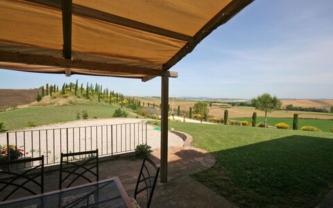 San Donnino: Property, Shade, Real Estate, Porch, Grass, House, Architecture, Landscape, Building, Roof