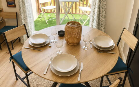 Deauville-Trouville 175: Furniture, Table, Wood, Tableware, Dining Room, Kitchen & Dining Room Table, Chair, Serveware, Dishware, Plate