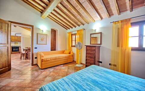 Certaldo: Bedroom, Property, Room, Furniture, Building, Bed, Ceiling, Interior Design, Real Estate, House