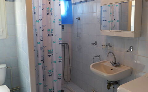 Jean Michel: Bathroom, Room, Property, Wall, Tile, Plumbing Fixture, Bathroom Accessory, Interior Design, Real Estate, Floor