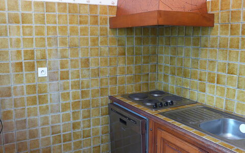 Jean Michel: Tile, Countertop, Property, Room, Kitchen, Floor, Flooring, Wall, Cabinetry, Furniture