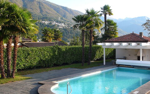 Collina Verde B: Water, Plant, Sky, Building, Green, Azure, Tree, Swimming Pool, Mountain, Body Of Water