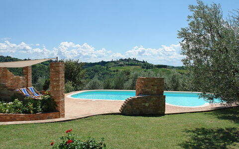 Il Casolarino: Swimming Pool, Property, Natural Landscape, Real Estate, Grass, Tree, Vacation, House, Backyard, Sky