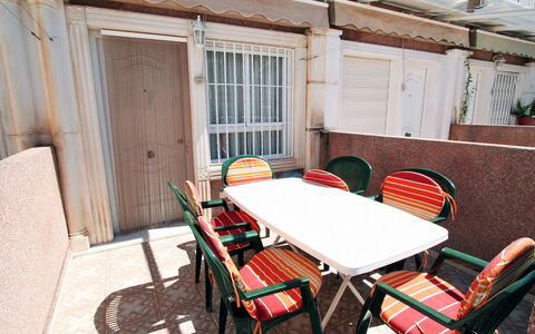 Tamarit Beach: Property, Room, Furniture, Table, House, Building, Real Estate, Chair, Interior Design, Restaurant