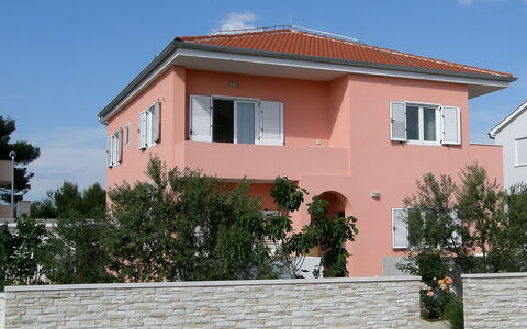 Vodice 401: Sky, Plant, Building, Property, Window, Cloud, House, Door, Tree
