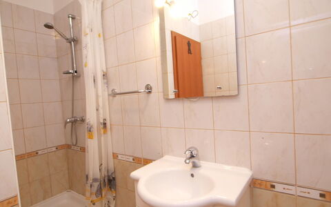Vodice 401: Bathroom, Property, Room, Tile, Tap, Interior Design, Architecture, Real Estate, House, Building