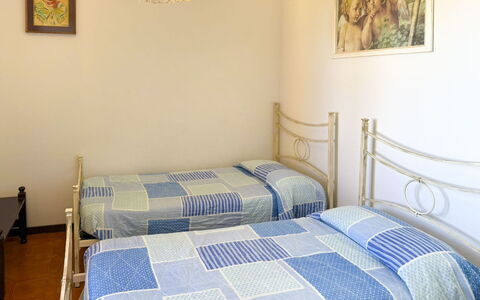 Villa Verniana: Bed, Bedding, Bedroom, Furniture, Bed Sheet, Interior Design, Floor, Linens, Flooring, Room