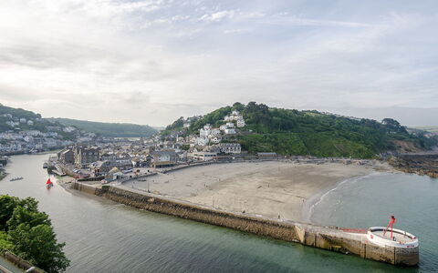 Looe 107: Water, Cloud, Sky, Plant, Tree, Lake, Bank, Urban Design, Mountain, Landscape