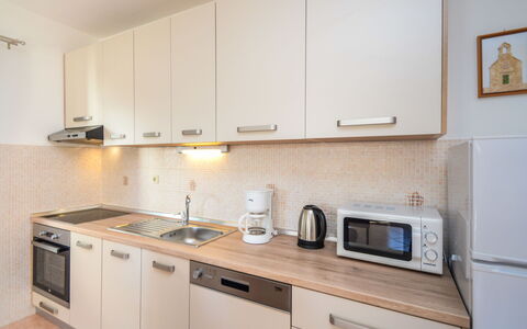 Vodice 116: Cabinetry, Countertop, Property, Building, Furniture, Kitchen Appliance, Kitchen Stove, Kitchen Sink, Sink, Kitchen