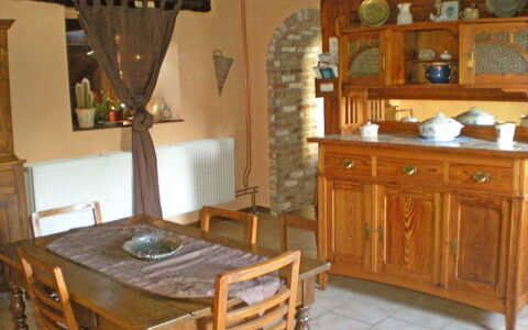 Ma Campagne: Furniture, Room, Property, Table, Floor, Wood Stain, Interior Design, Building, Hardwood, Cabinetry