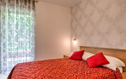 Nicole: Bedroom, Room, Bed, Furniture, Curtain, Bed Sheet, Interior Design, Property, Window Treatment, Bedding