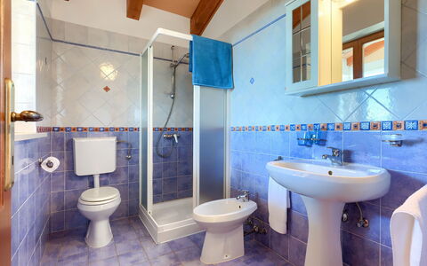 Albina: Mirror, Plumbing Fixture, Tap, Property, Sink, Bathroom Sink, Purple, Bathroom, Blue, Azure