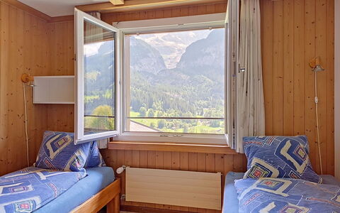 Chalet Almis 5: Furniture, Interior Design, Ceiling, Room, Wood Stain, Varnish, Chair, Curtain, Hardwood