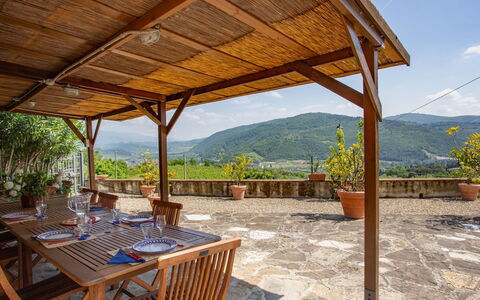 Villa Monteloro: Property, Real Estate, Building, House, Room, Porch, Vacation, Patio, Estate, Table