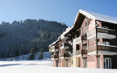 Moléson-Sur-Gruyères 400: Sky, Building, Slope, Mountain, Window, Tree, Snow, House, Shade, Landscape