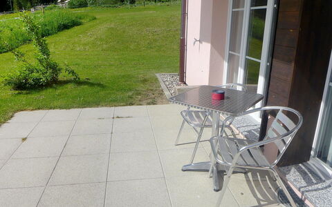 Moléson-Sur-Gruyères 400: Property, Chair, Patio, Yard, Flagstone, Furniture, Grass, Table, House, Landscaping