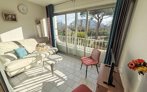 La Grande Motte 222: Furniture, Apartment, Chair, Balcony, Shade