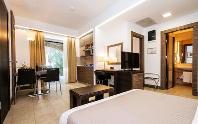 Zaton Holiday Resort 100.17: Room, Property, Furniture, Interior Design, Building, Suite, Bedroom, Ceiling, Real Estate, Floor