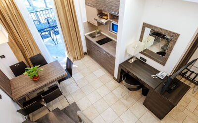 Zaton Holiday Resort 100.21: Property, Room, Interior Design, Floor, House, Architecture, Tile, Living Room, Building, Furniture