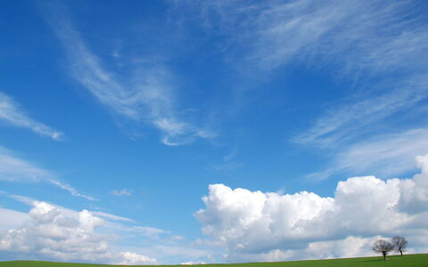 Sweet Maremma: Sky, Grassland, Cloud, Daytime, Blue, Natural Landscape, Green, Nature, Pasture, Cumulus