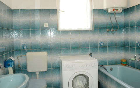 Agneza: Bathroom, Blue, Tile, Room, Turquoise, Property, Toilet, Plumbing Fixture, Wall, Interior Design