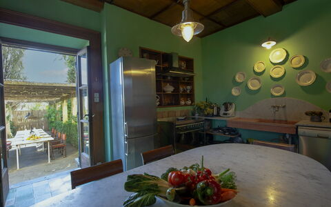 Villa Pedone: Property, Furniture, Table, Food, Plant, Tableware, Wood, Couch, Interior Design, Living Room