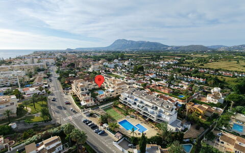 Dénia 489: Residential Area, Urban Design, Resort, Swimming Pool, Aerial Photography, Bird'S-Eye View, Resort Town, Hotel, Seaside Resort