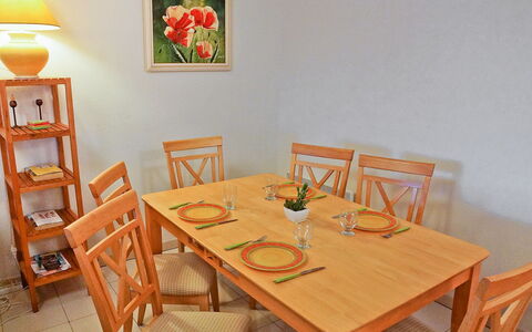 La Boisseliere: Room, Furniture, Table, Dining Room, Orange, Property, Interior Design, Kitchen & Dining Room Table, Chair, House