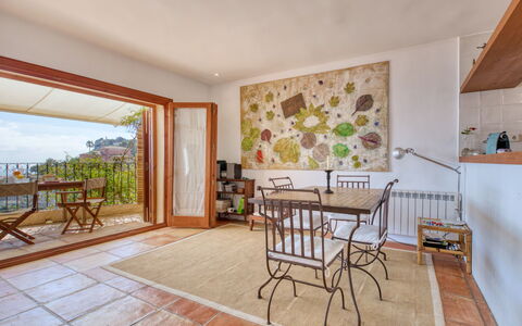 Vista Halcon: Table, Furniture, Property, Plant, Chair, Wood, Building, Interior Design, Living Room, Floor