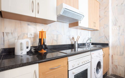 Buenavista: Countertop, Cabinetry, Property, Building, Kitchen, Kitchen Stove, Kitchen Appliance, Wood, Interior Design, Tap