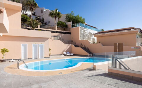 Buenavista: Sky, Building, Water, Azure, Swimming Pool, Plant, Shade, House, Residential Area, Composite Material
