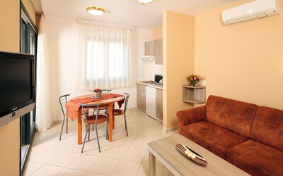 Stella Maris 200.10: Room, Property, Furniture, Interior Design, Building, Living Room, Floor, Table, Real Estate, Suite