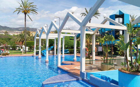 Benalbeach: Water, Cloud, Sky, Plant, Swimming Pool, Shade, Outdoor Furniture, Building, Leisure, Aqua
