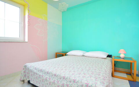 Raslina 100: Bedroom, Bed, Room, Bed Sheet, Furniture, Wall, Property, Blue, Ceiling, Bed Frame