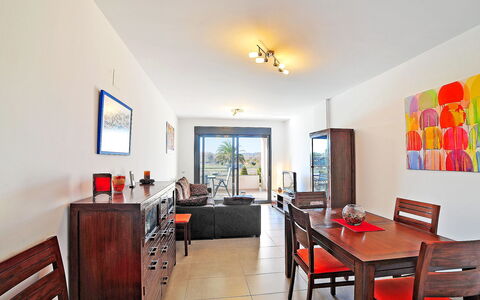 Isleta Marina: Room, Property, Interior Design, Furniture, Building, Real Estate, Floor, Ceiling, Table, House