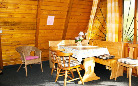 Arendsee 100: Room, Furniture, Table, Property, Interior Design, Yellow, Building, House, Chair, Dining Room