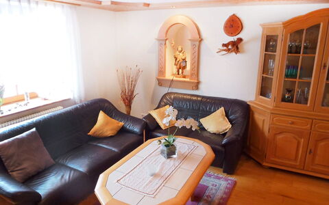 Landhaus Weisser: Room, Property, Furniture, Interior Design, Building, House, Living Room, Real Estate, Table, Ceiling