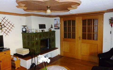 Landhaus Weisser: Room, Furniture, Property, Ceiling, Building, Interior Design, Living Room, House, Mechanical Fan, Ceiling Fan