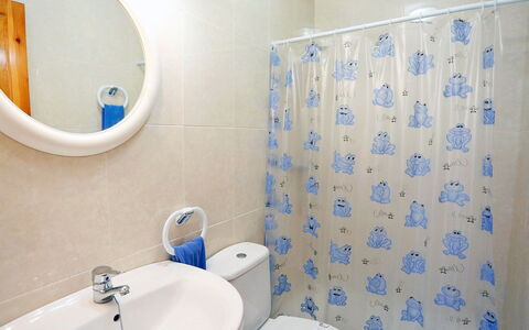 Villa Llobeta: Bathroom, Room, Property, Wall, Bathroom Accessory, Tile, Plumbing Fixture, Interior Design, Ceramic, Real Estate